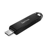 SanDisk Ultra USB Type-C Flash Drive CZ460 256GB USB Type C 3.1 Black Super-thin Retractable 5Y