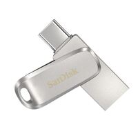 SanDisk 64GB Ultra Dual Drive Luxe USB-C  USB-A Flash Drive Memory Stick 150MB s USB3.1 Type-C Swivel for Android Smartphones Tablets Macs PCs