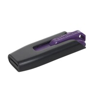 Verbatim 32GB V3 USB3.0 Purple Store inchn inchGo V3 Retractable USB Storage Drive Memory Stick