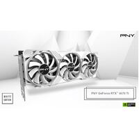 PNY VDCRDRTX4070Ti12GBTRPLFANWHITEPBPNY GPU VERTO Triple Fan White Edition DLSS 3