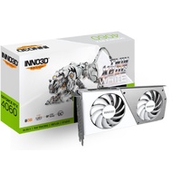 INNO3D nVidia GeForce RTX 4060 TWIN OC X2 White 8G GDDR6, 2490MHz Boost Clock, RAM 17Gbps, 3xDPHDMI, 250x118x42mm (4060)