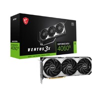 MSI nVidia GeForce RTX 4060Ti VENTUS 3X E8 G OC Video Card  2565 MHz Boost Clock 8GB GDDR6 DisplayPort x 3 (v1.4a)HDMI x 1 (For selected customers)