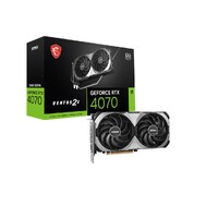 MSI nVidia GeForce RTX 4070 VENTUS 2X E1 12G OC Video Card  2505 MHz Boost Clock, 12GB GDDR6, DisplayPort x 3 (v1.4a),HDMI x 1(NEW)