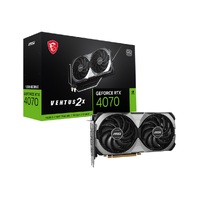 MSI nVidia GeForce RTX 4070 VENTUS 2X 12G OC Video Card  2520 MHz Boost Clock 12GB GDDR6XDisplayPort x 3 (v1.4a)HDMI x 1(NEW)