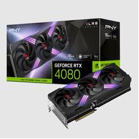 PNY Nvidia GeForce RTX 4080 16GB GDDR6X XLR8 Gaming VERTO EPIC-X RGB Triple Fan 9728 Cude Cores 23Gbps 2205 2505 Mhz 3x DP 1x HDMI 2.1